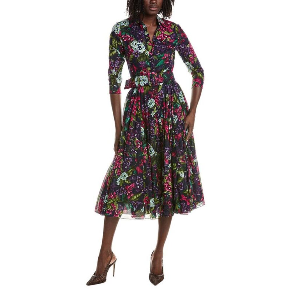 Samantha Sung Womens Aster Midi Dress